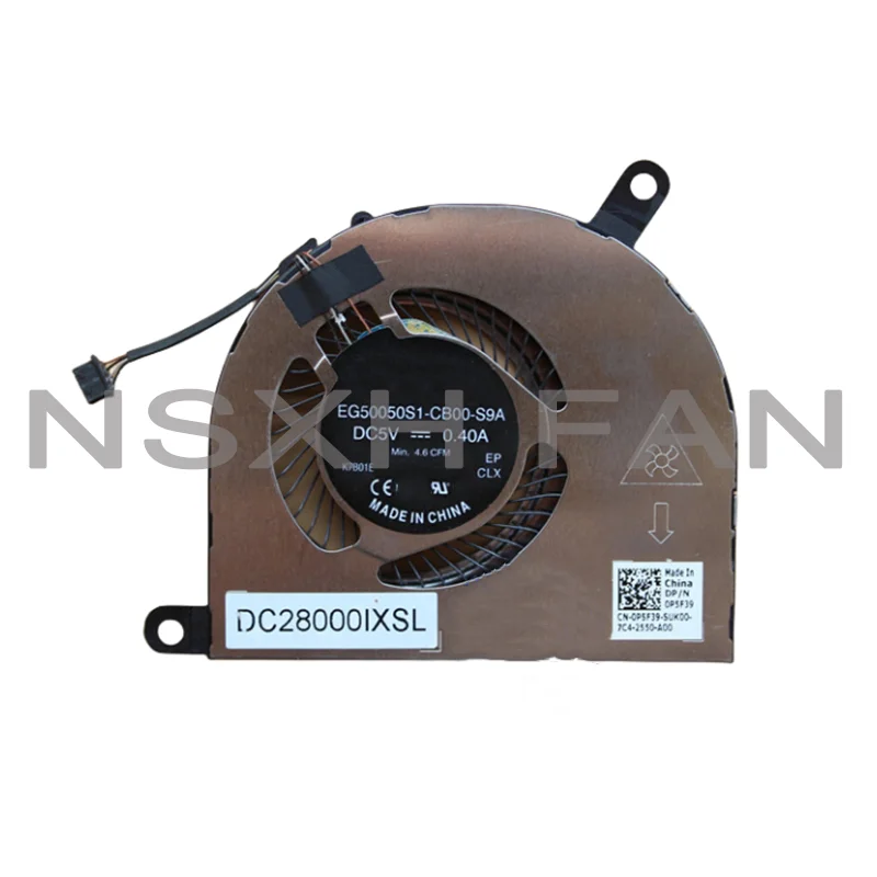 Ventilador de refrigeração do servidor, EG50050S1-CB00-S9A Latitude 5480 5490 5491 5495, 5495