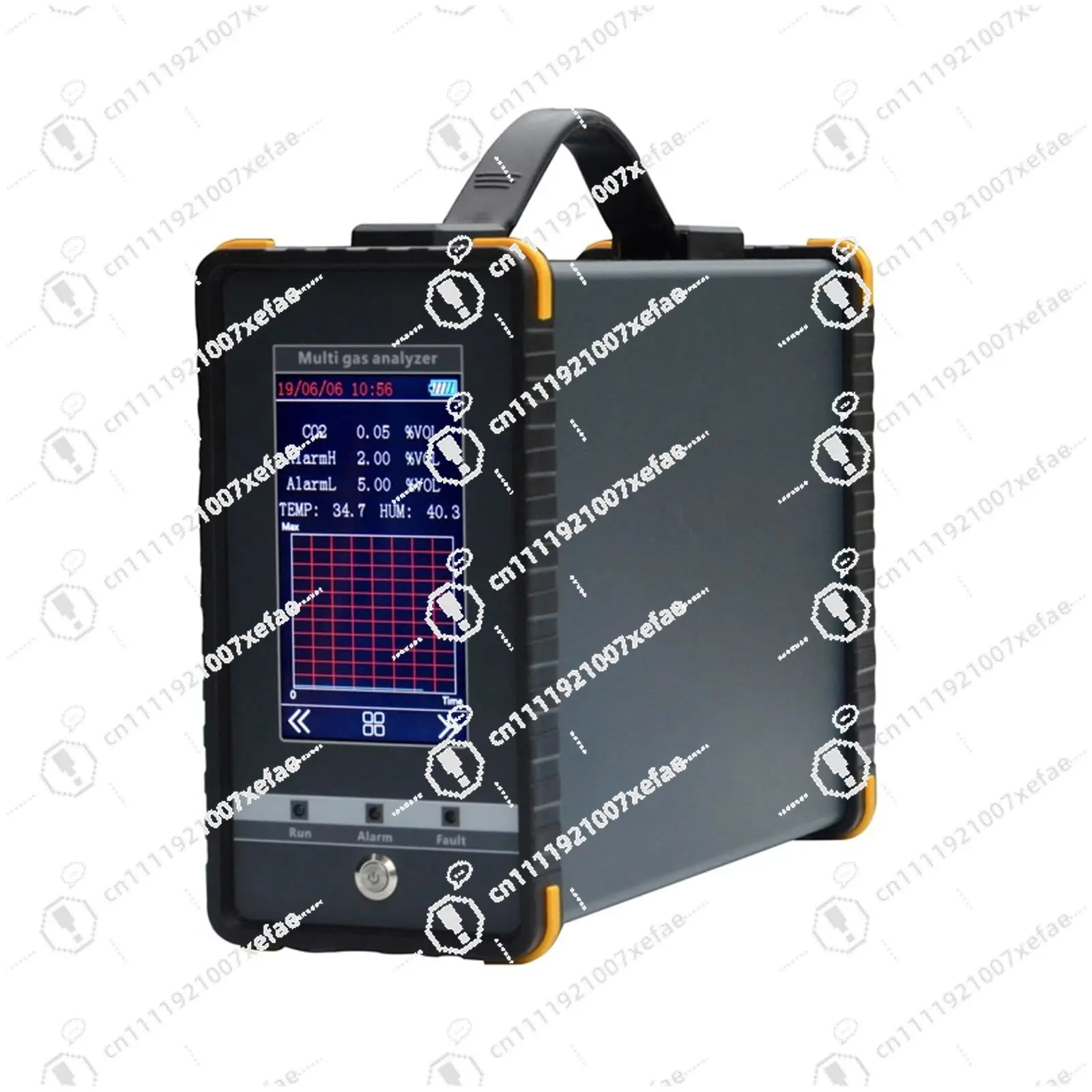 Portable 16 in 1 Multi-gas Analyzer NO2 CH4 SF6CO2 CO-Industrial Pump Suction Gas Detector