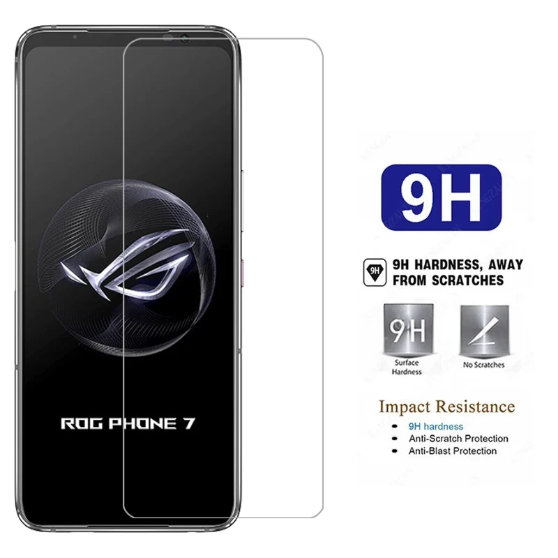 Protecteur d'écran en verre trempé pour téléphone Asus Rog 7, coque arrière ultime, coque 360