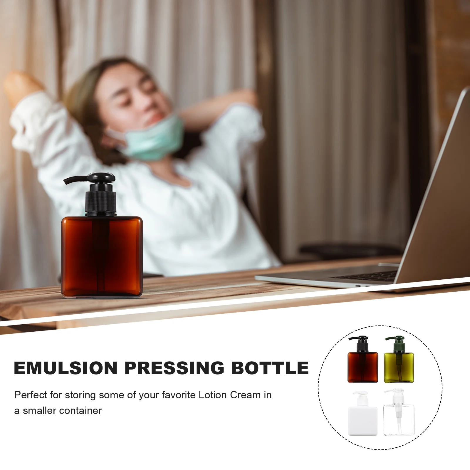 

4Pcs 250ml Safe Durable Lotion Dispenser Bottles Refillable Empty Containers for Travel Makeup Storage Travel Bottle