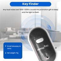 Better Quality 2pcs Whistle Lost Key Finder Flashing Beeping Locator Remote Keychain LED Ring