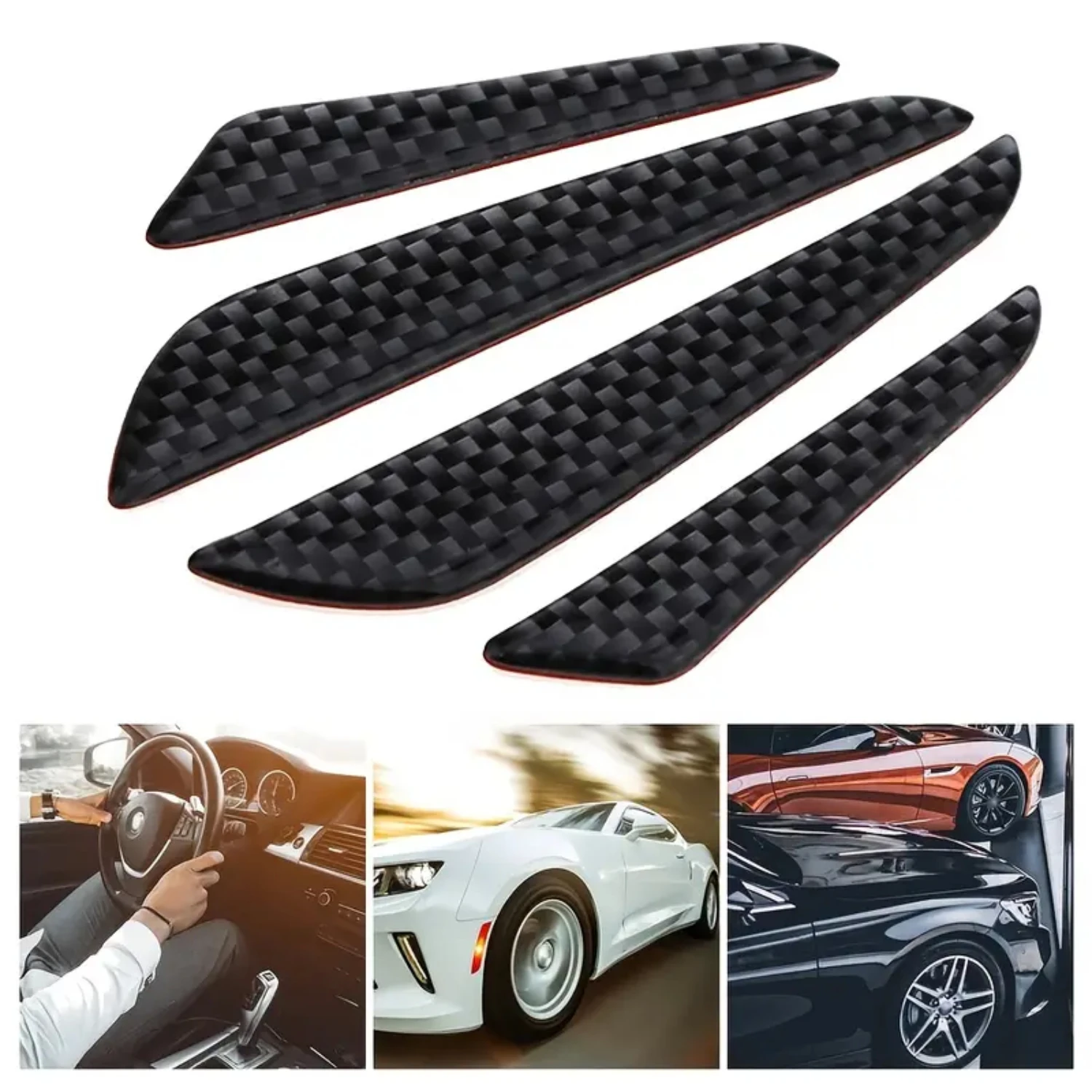 Essential Universal Protective Carbon Fiber Car Door Edge Guard Strip - Scratch-resistant and Stylish Automotive Accessories for