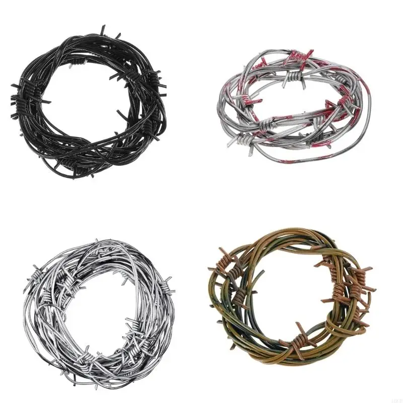 Halloween Plastic Wire Western Decor Fake Rusted Barbed Wire Decorations