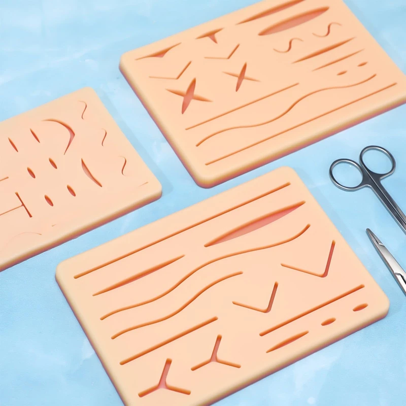 3 Pcs Suture Pad 3 Layer Suture Practice Pad With Wounds Suture Practice For  And Vet Students Practice