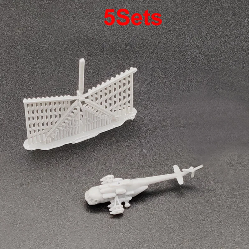 5Sets 1/2000 700 400 350 Scale Mi-171 Hip Helicopter Model Uncolored Army Aviation Aircraft Assembly Parts for Souvenir Gifts