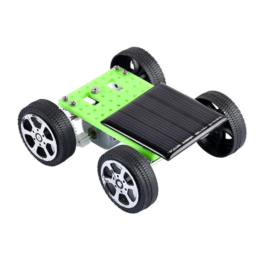 2Pcs Solar-Powered DIY Car Assembly Kit for Kids – Educational STEM Toy to Build Skills & Patience