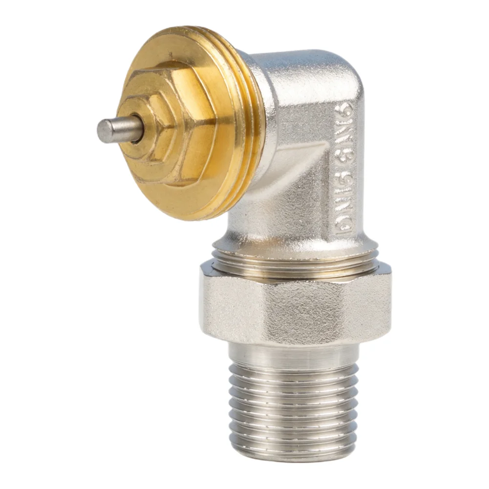 Brass Angle Valve Thermostatic Regulating Valve Angle Thermostatic Valve DN15/DN20 M30x1 5mm Thread for Flexible Use