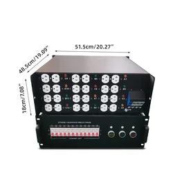 4U Power Distribution Box For Event Electrical Controller 12 Road 3-4KW Power Switch ABC Indicator Power Supply Box4