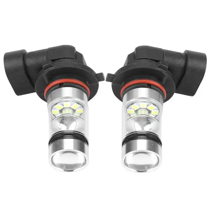 2Pcs 9006 HB4 100W High Quality 20pcs Samsung 2323 LED Auto Fog Lamp Car Anti Fog Light Bulb 6000K White