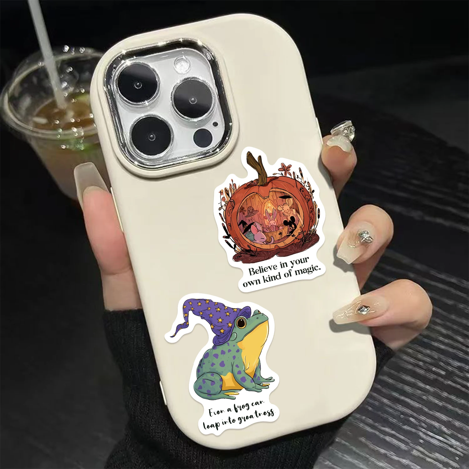 50 pegatinas inspiradoras de cuento de hadas, pegatinas de grafiti exquisitas y geniales, pegatinas de dibujos animados para ordenador portátil, decoraciones de regalo clásicas