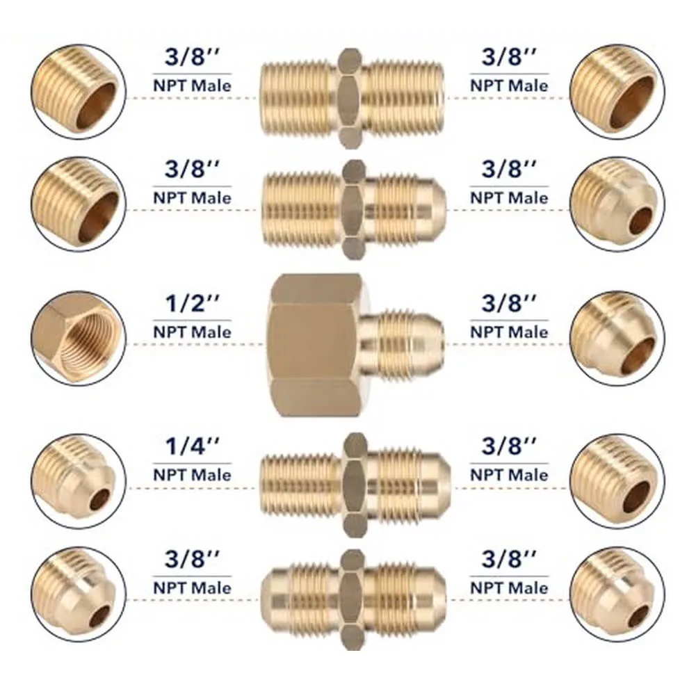 For Outdoor Camping Propane Gas Hose Bbq And Rv Gas Line Propane Hose Bbq Gas Connector Solid Brass Fittings Female 3 8 Ends