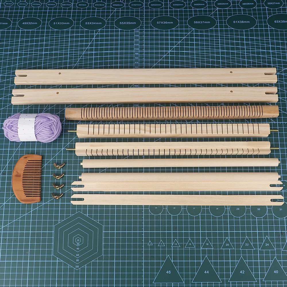 Kit De Tejer Para Niños Con Marco De Madera – Telar Manual Educativo, Incluye Hilos De Colores Y Accesorios, Ideal Para Manualidades Y Regalo Creativo A Partir De 5 Años