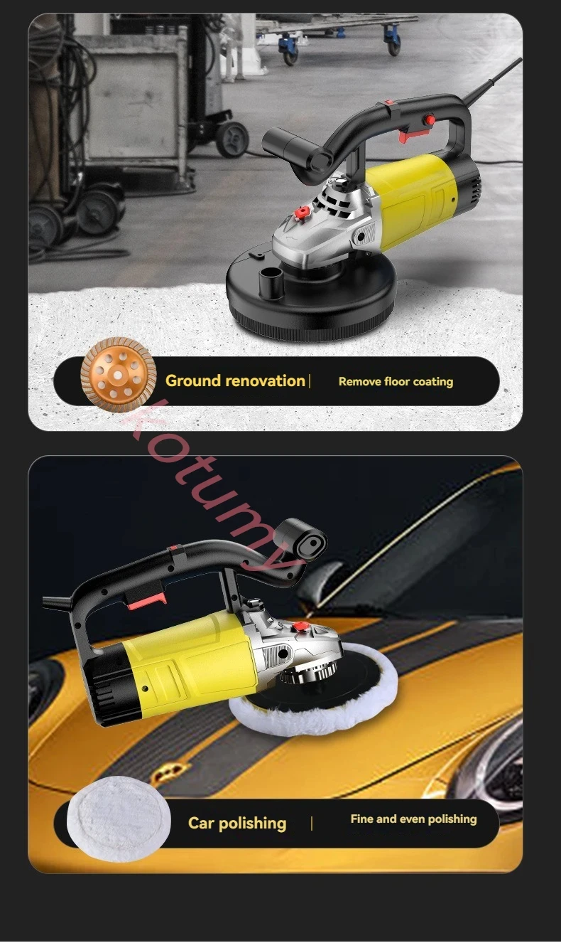 Dust -Free Polishing Cement Concrete Pavement Milling Machine Electric Wall Grinding Machine Ground Grinding Machine