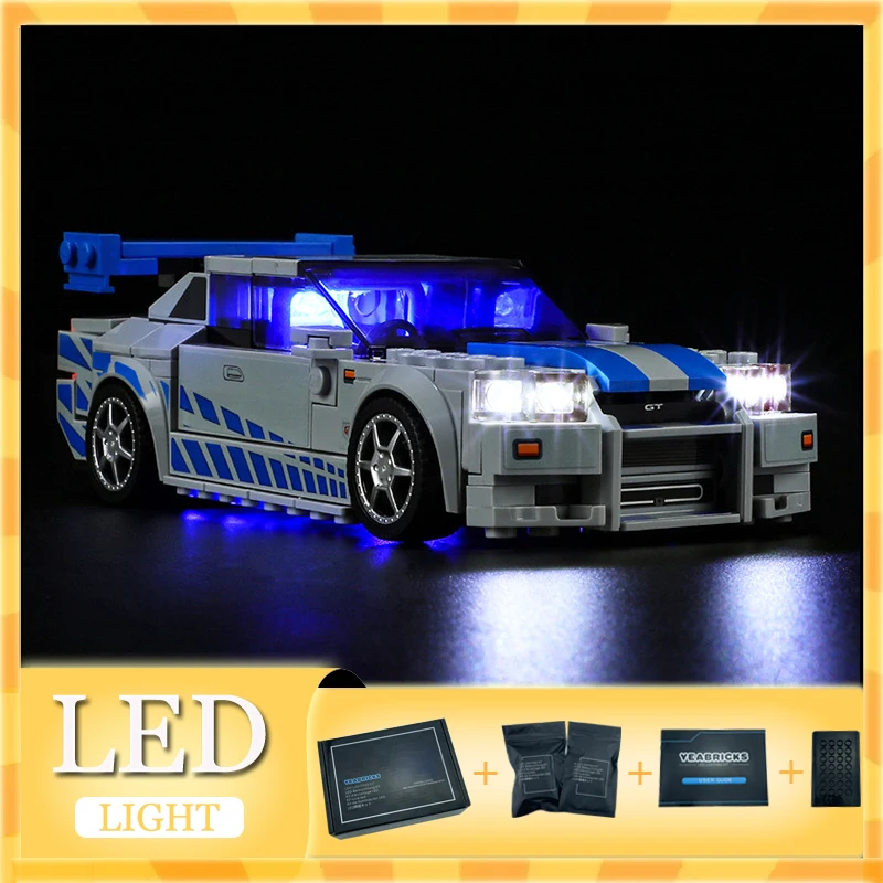 

DIY LED Light Kit For LEGO 76917 Speed Champions Skyline GT-R Car (Only LED Light,Without Blocks Model)