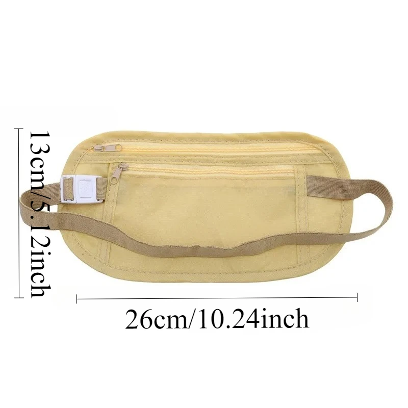 Tas Pinggang Perjalanan Tersembunyi untuk Paspor, Uang, Dompet Keamanan Tersembunyi, Hadiah Tas Perjalanan, Tas Dada, Tas Pinggang Uang