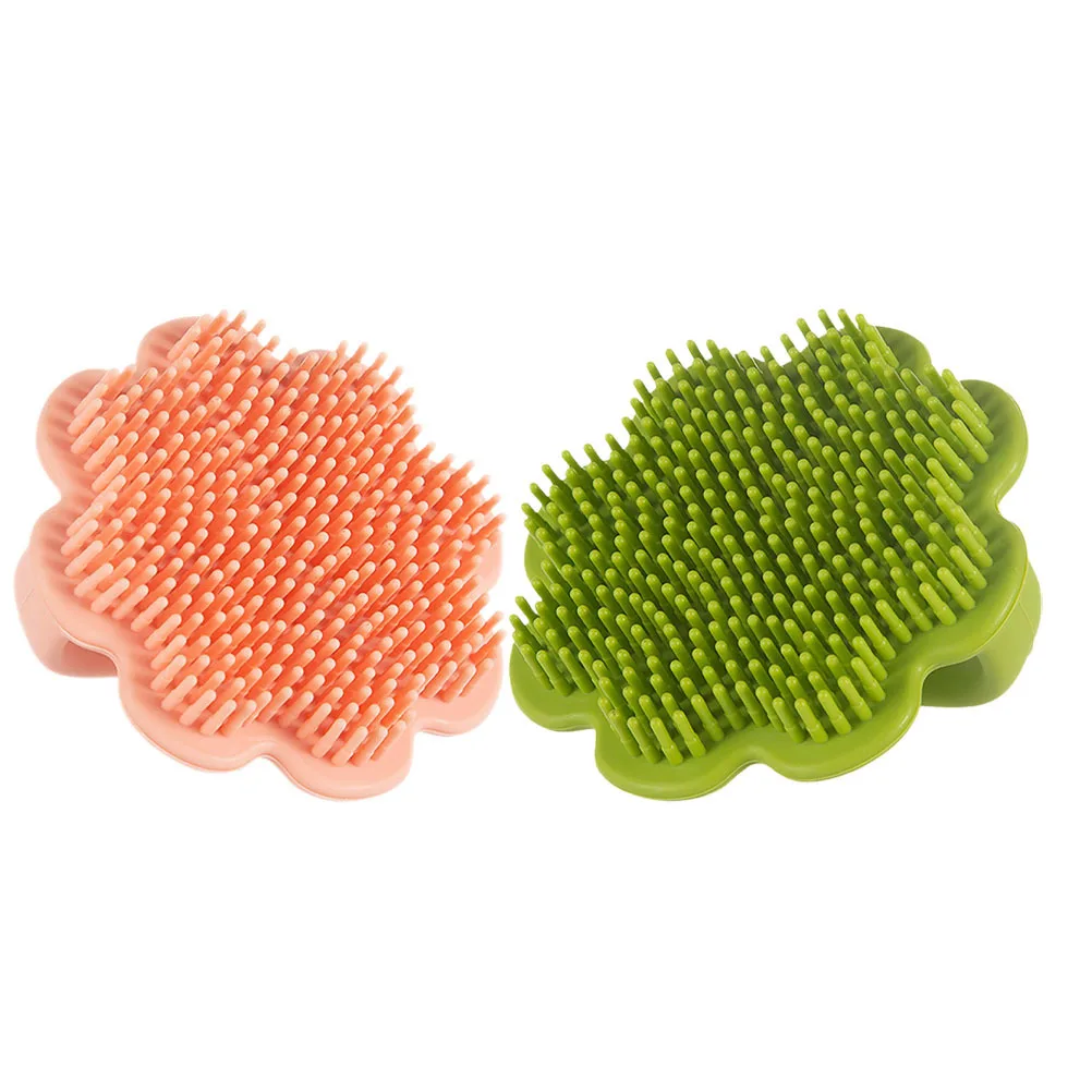 

2 Pcs Baby Brush Brushes for Hair Bath Newborns Cradle Cap Children's and Comb Scalp