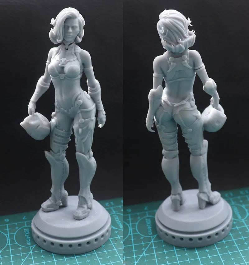 1/18 100mm 1/24 75mm Resin Model Kits Iron Women Unpainted Sculpture Figure No Color RW-1147