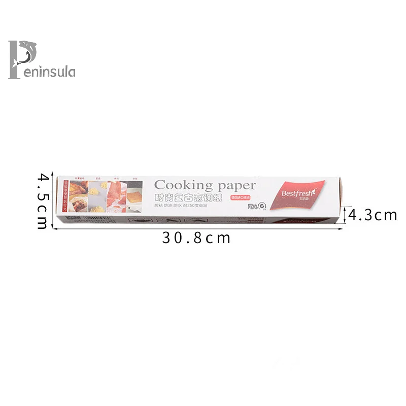 5 متر * 30 سنتيمتر ورق البرشمان أدوات الخبز الغذاء الصف الشحوم ورقة الخبز ساندويتش برغر البطاطس المقلية مغلفة كوكي النفط ورقة أدوات الخبز
