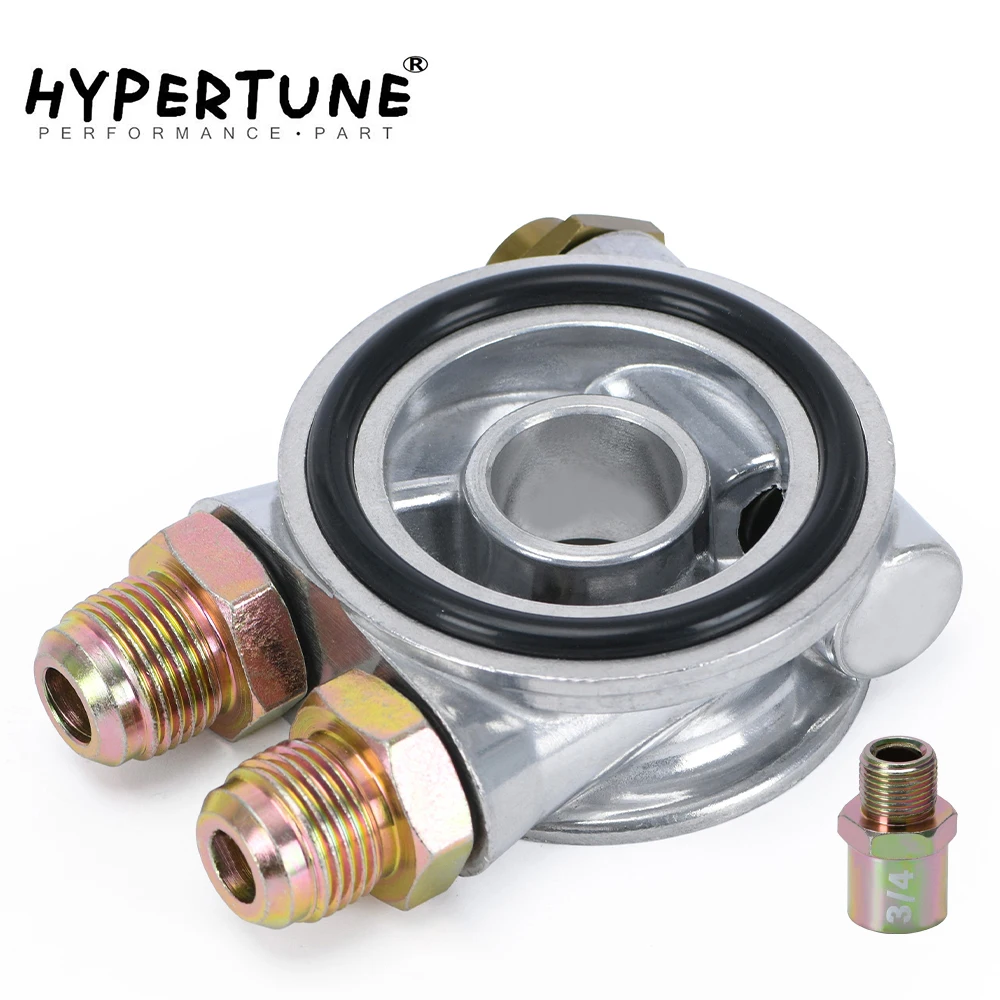 Hypertune - Oil Cooler Filter Sandwich Plate + Thermostat Adaptor 3/4\