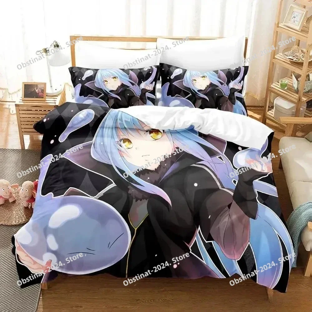 That Time I Got Reincarnated as a Slime Bedding Set Single Twin Full Queen King Size Bed Set Adult Kid Bedroom Duvet cover Sets