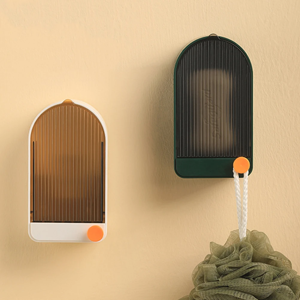 

Soap Box Bathroom Waterproof Dish Punch free Removable Reusable Drainage Soap ganizer ganizer HIPS Plastic