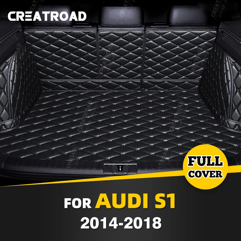 

Автомобильный коврик для багажника с полным покрытием для Audi S1 4-Door 2014-2018 17 16 15, коврик для багажника автомобиля, подкладка для груза, защитные аксессуары для интерьера