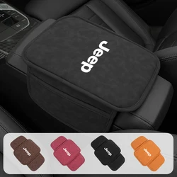 Car Central Armrest Cushion Box Mat Nonslip Protective Cover Pad For Jeep Grand Cherokee Compass Patriot Renegade Wrangler-JK