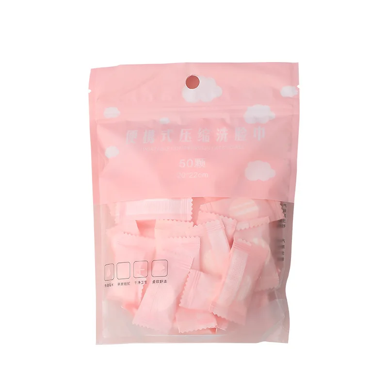 HOCompressed-Lingettes en papier non tissées portables pour voyage, serviettes en capsules de poulet, tablette magique de soins du visage, lingettes