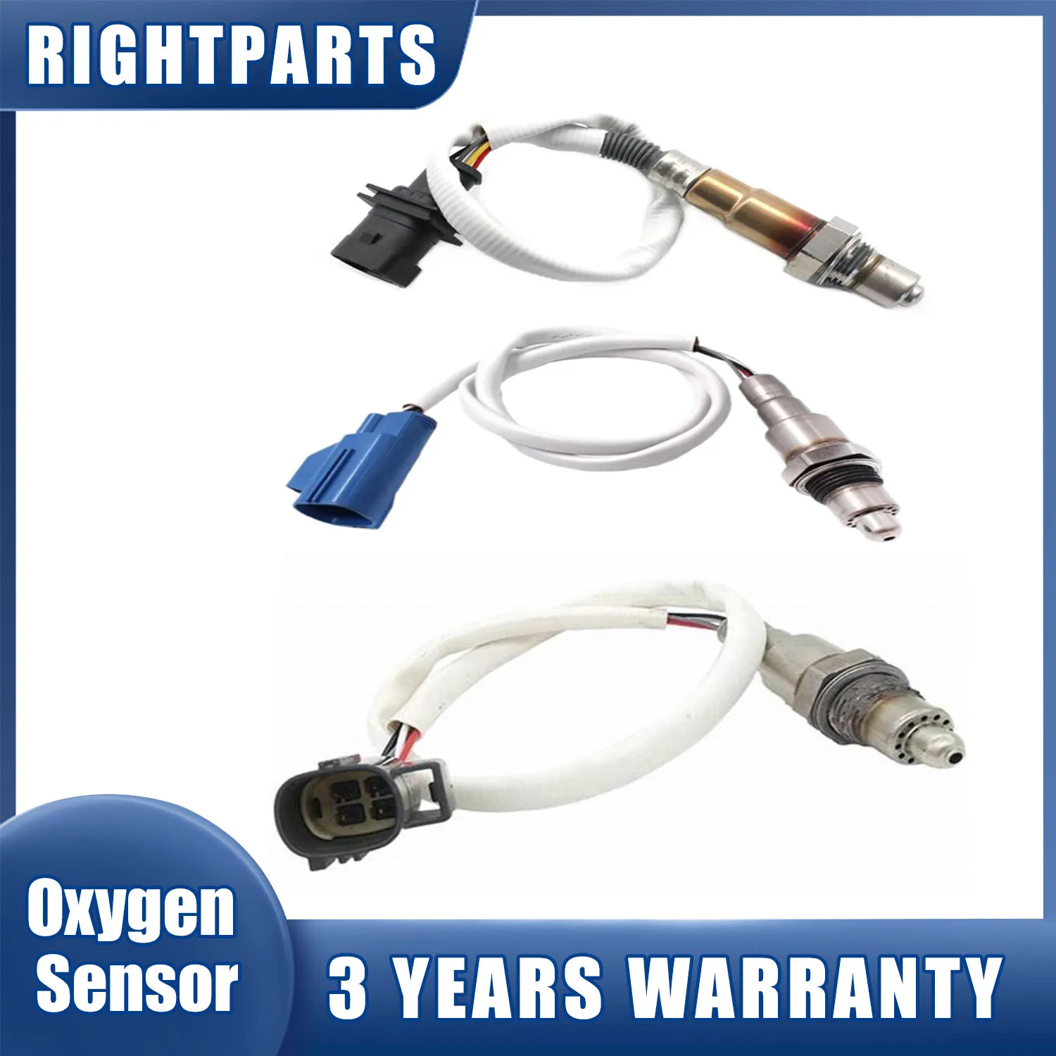 3X Front Middle Rear Lambda O2 Sensor 0258027087 0258030086 0258030087 For LAND ROVER RANGE ROVER EVOQUE DISCOVERY SPORT 2.0 4x4