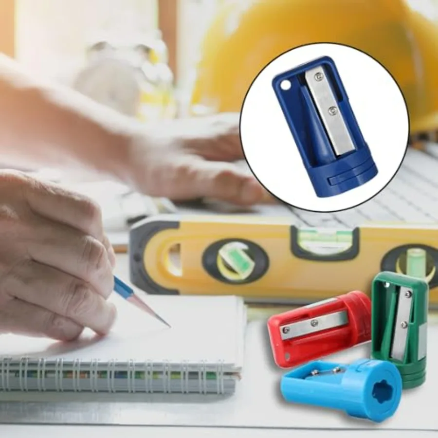 6 عبوات من مبراة أقلام النجار لأعمال النجارة والسفر والمدرسة والمكتب للاستخدام شديدة التحمل