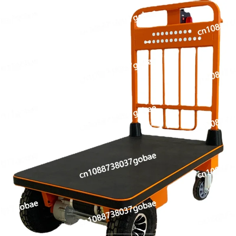 Nk104 Electric Carrier Four-Wheel Platform Trolley Bank Hospital Transportation Pull Electric Trolley Load 500kg