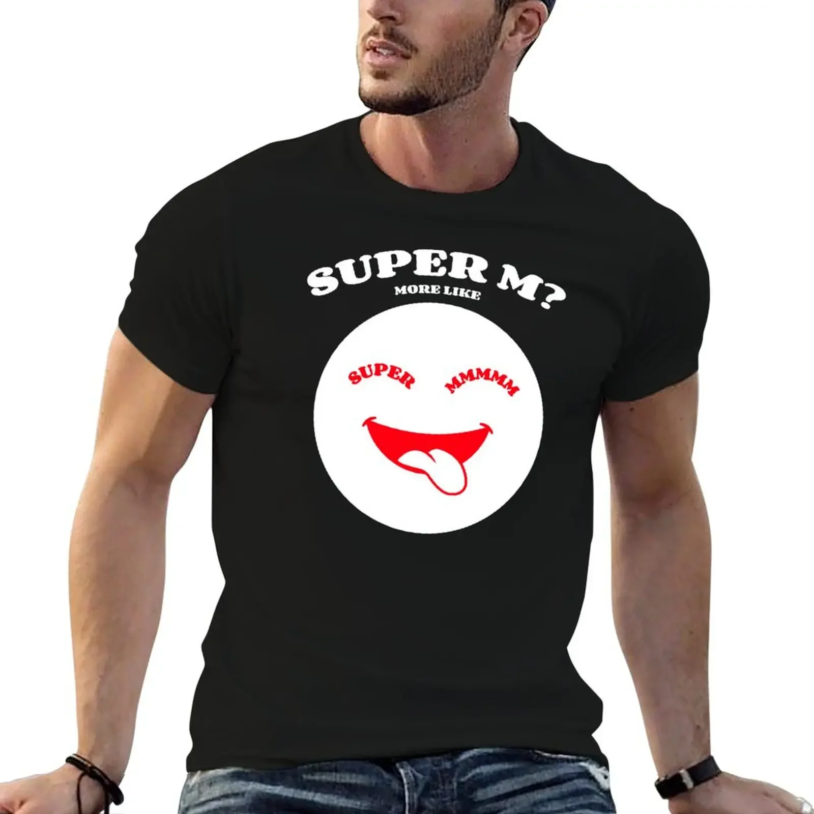 SuperM? More Like Super Mmmmm... T-Shirt rapper graphic tees oversizeds Short sleeve tee men