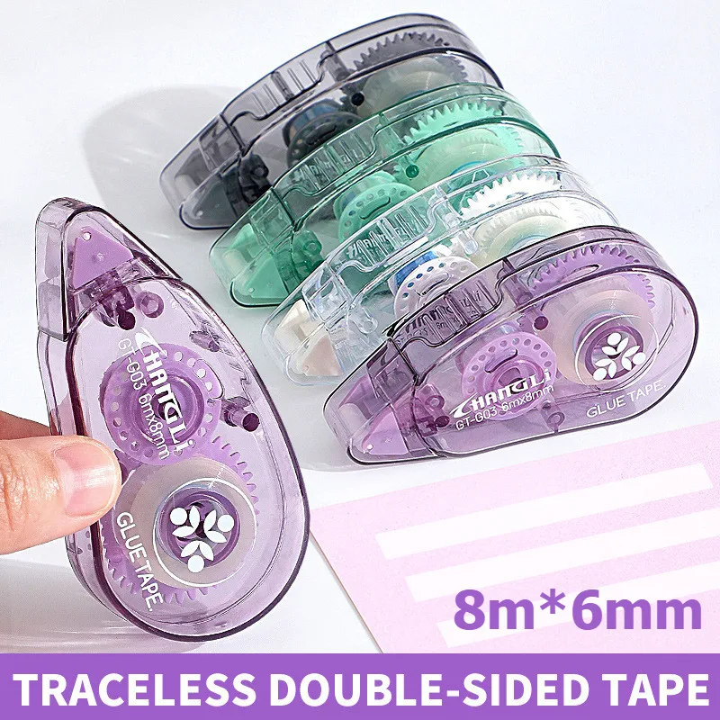 8m * 6mm Doppelseitiges Klebeband Punkte Klebeband DIY Scrapbooking Collage Fotoalbum Schule Schreibwaren Roller band