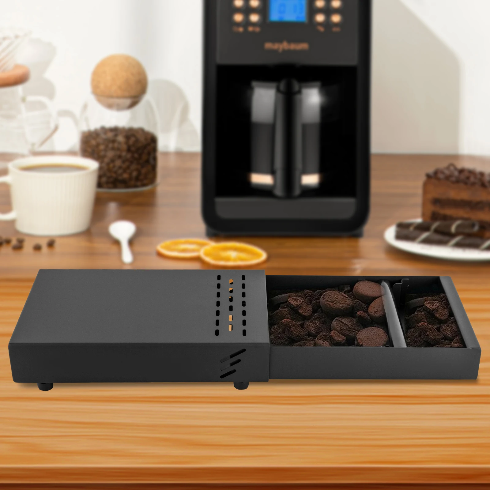 Kaffee Knock Box Schublade Knock Container mit abnehmbarer Knock Bar Espresso Container für Home