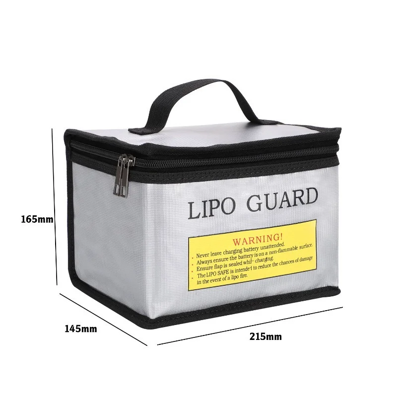 Fireproof Explosionproof Bag Lipo Battery Safe Bag 215*145*165mm RC Lipo Battery Guard Safe Portable Storage Handbag