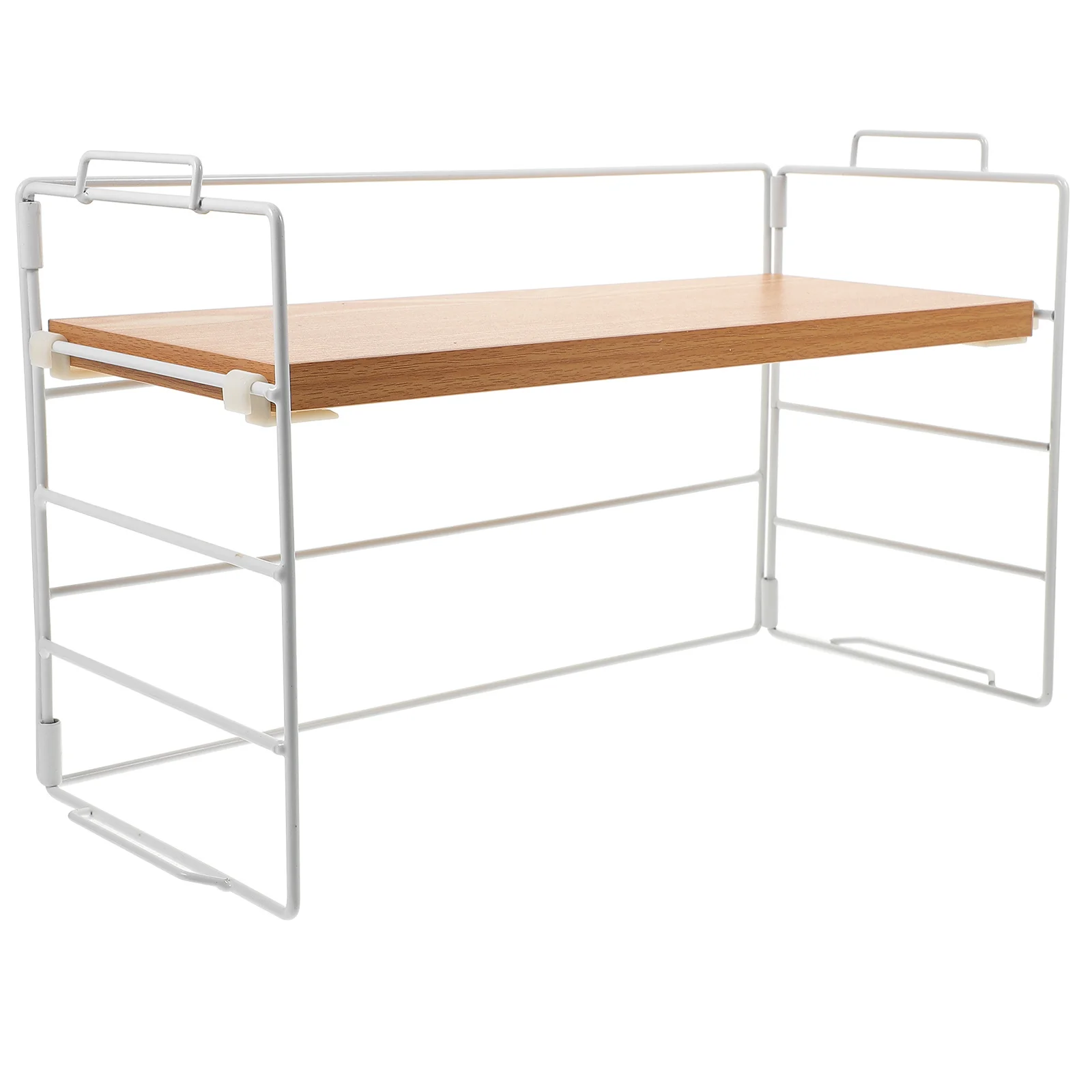 Desktop Organizer Wooden Desk Rack Smooth Surface Storage Shelf For Home Office School Countertop Display Stand Desk Small Shelf