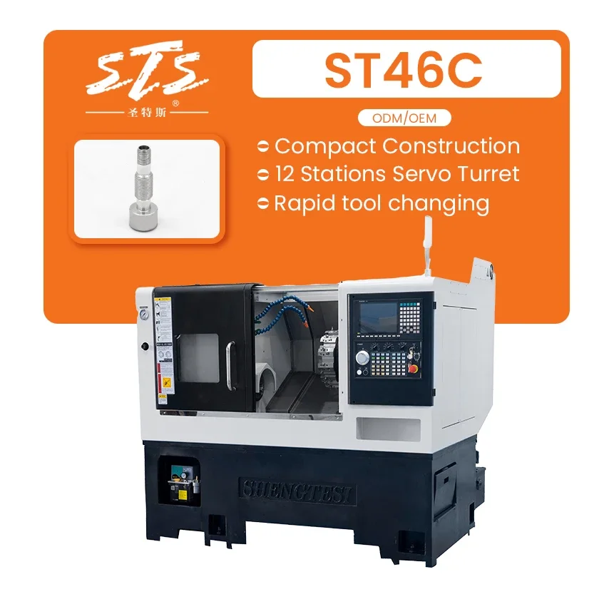 4 Axis Machine Tools Accessories With MT5 Tailstocke Function Custom CNC   Machining Lathe