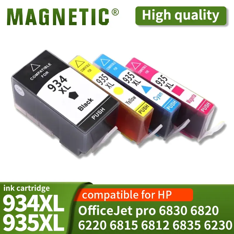 Совместимость с чернильными картриджами HP 934XL 935XL 934 935 для HP934 для принтера HP935 Officejet Pro 6812 6830 6815 6835 6230 6820 Совместимость с чернильными картриджами HP 934XL 935XL 934 935 для HP934 для принтера HP935 Officejet Pro 6812 6830 6815 6835 6230 6820