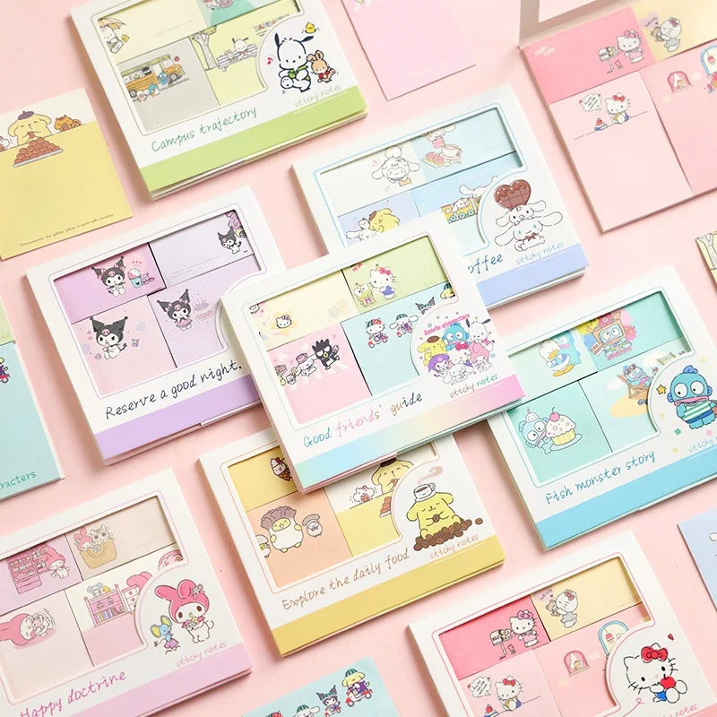 

Набор из 24 шт. блокнотов Sanrio Kitty Melody: милые стикеры Hangyodon, канцелярские товары, этикетки, блокноты, планировщики, наклейки, школьные принадлежности