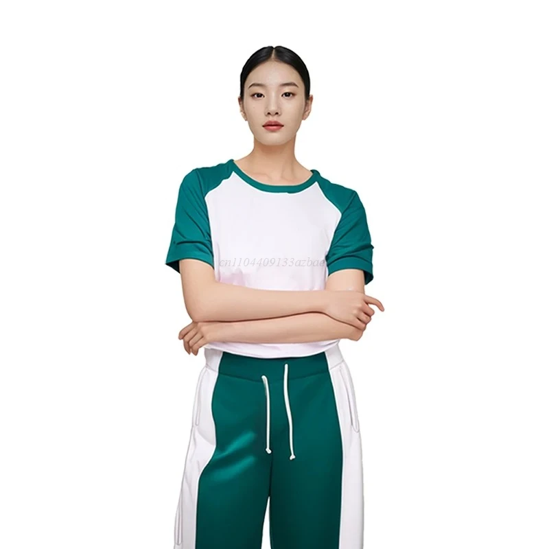 

Women Calamari Game 2 Tracksuit Costume Sweatshirt Uniform Korea Drama Disguise Men Cosplay Halloween Number T-Shirt Pant Jacket