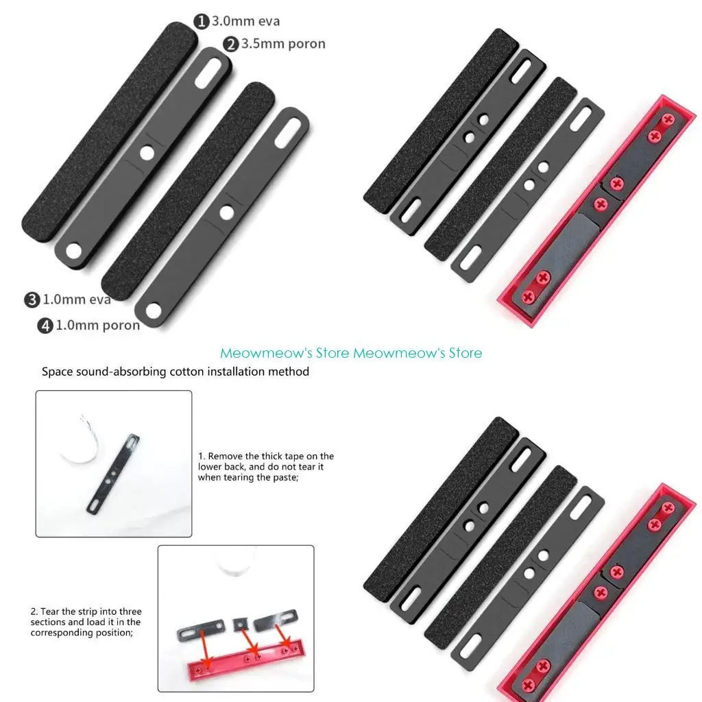 

W91A Механическая клавиатура Проблемная панель шумоподавляющей панели спутниковой пленки для нескольких клавиатур Упрощи typling