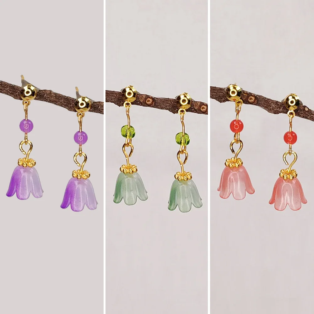 1/6 Doll Jewellery Parts Small Fresh Style Bluebell Earring/Luxury Water Drop Pearl Earring For 30/60Cm Supermodel Doll Dress Up