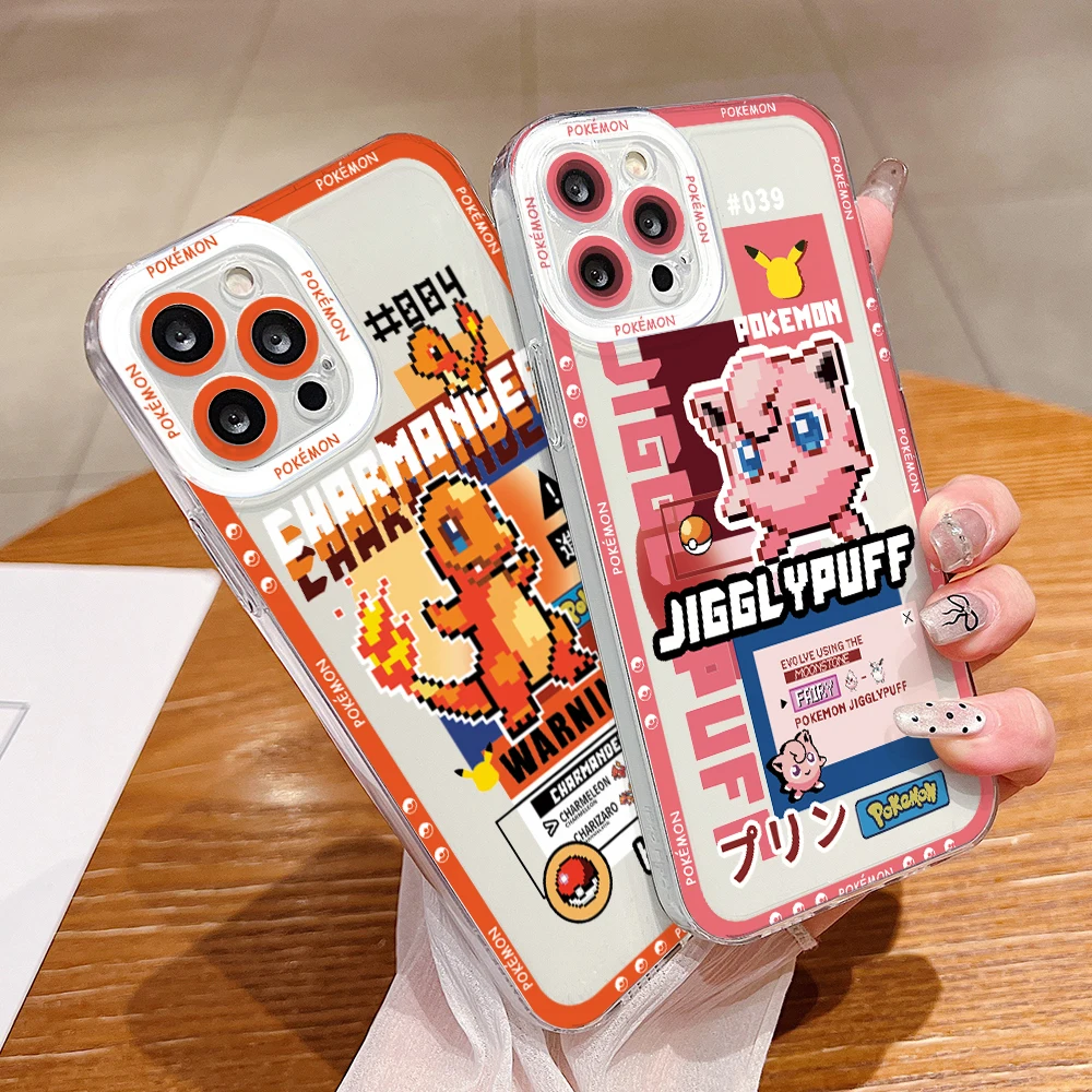 Mosaic Pokemons Jigglypuffs Phone Case for Xiaomi Redmi 13C 12C 10C 9C A3 Note 13 12 11 10 9 Pro Plus 4G 5G Border Print Cover