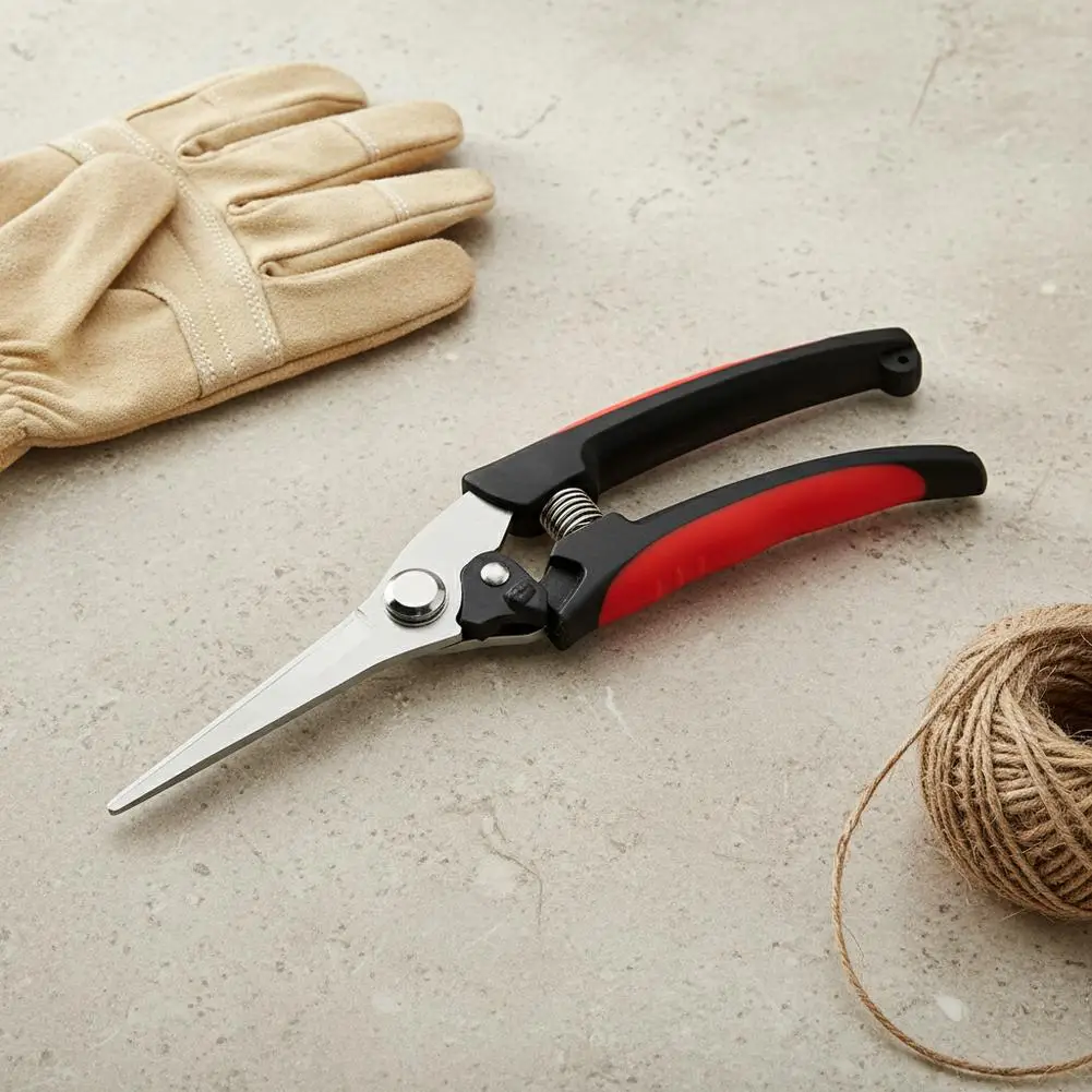 Heavy Duty Garden Shears 21cm/18cm Pruners Sharp Stainless Blades Ergonomic Comfort Grip