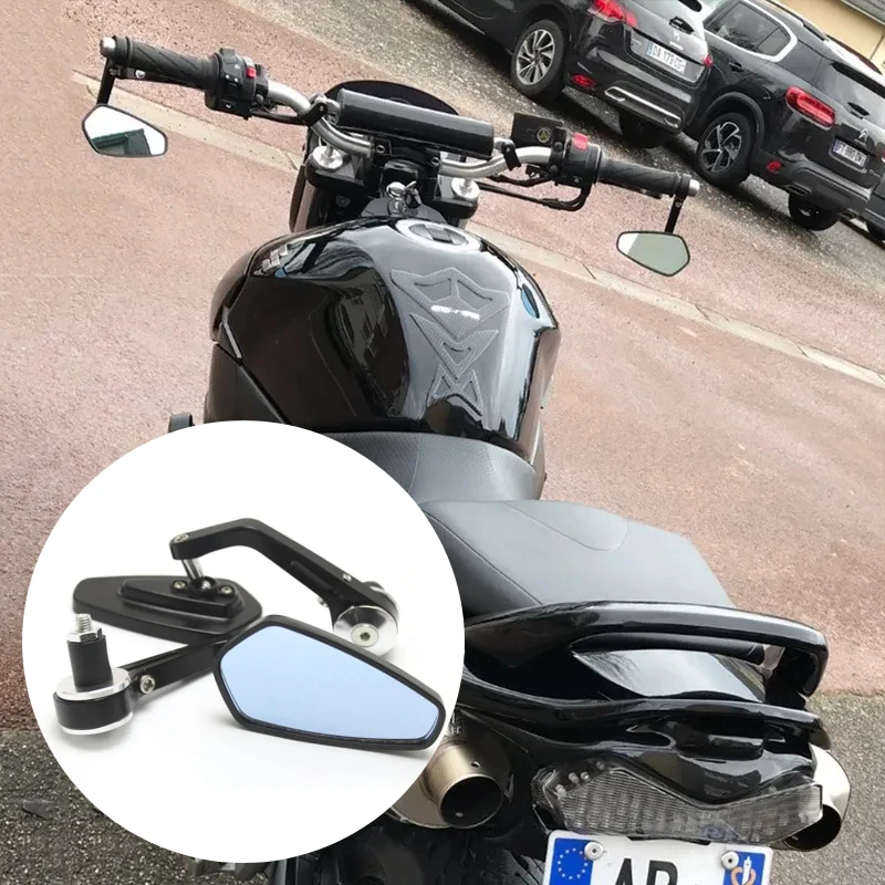 

7/8'' 22mm Handlebar End Mirror Motorcycle Aluminum Alloy Rearview Mirror For Honda CB1000R CB125R CB500X CB500F CB650R CB650F