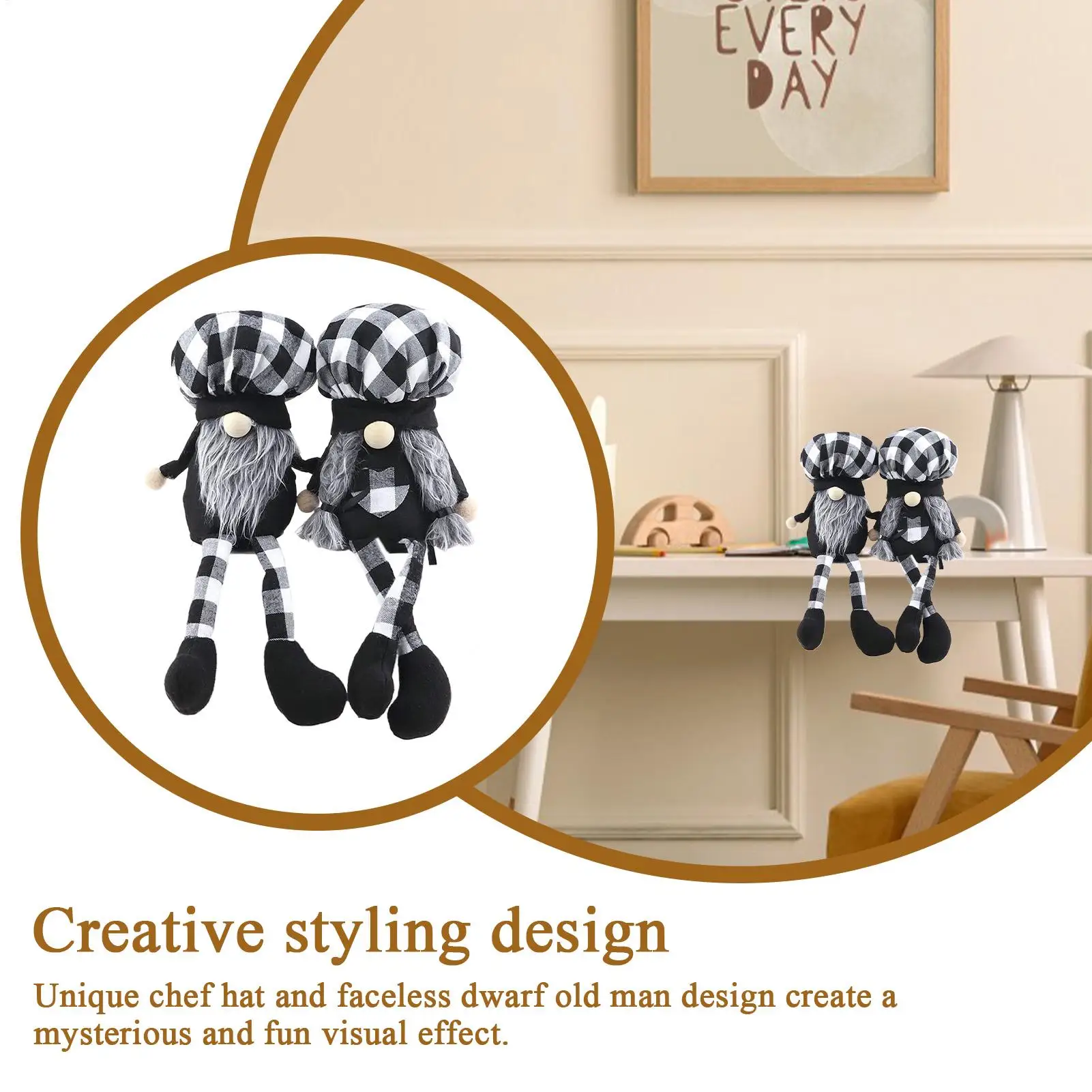 

Gnomes Decorations For Home Faceless Dwarf Doll Decorations Gnome Plush Decor For Shelf Desk Office Bedroom Mantel Kitchen