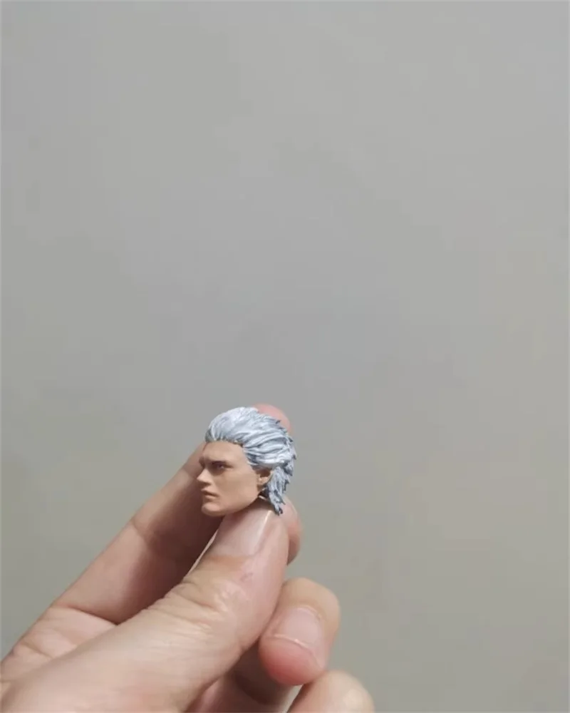 Little 1/12 Scale Soldier Virgil Male Head Carving Sculpture Model Accessories Fit 6'' Action Figures Body In Stock