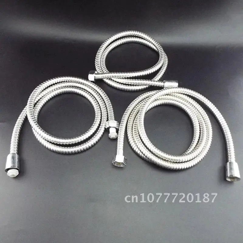 

Shower Hose Tube Flexible 1.2m/1.5/2m Long for Bathroom Home Water Extension Plumbing Pipe Pulling Stainless Steel