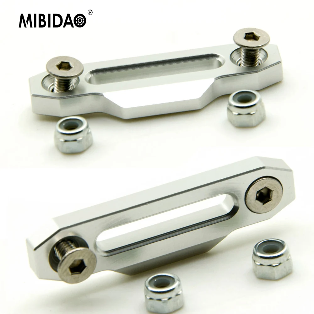 MIBIDAO-cabrestante de Metal Hawse Fairlead, montaje de Control para RC 4WD D90 1/10 RC Crawler, piezas de repuesto