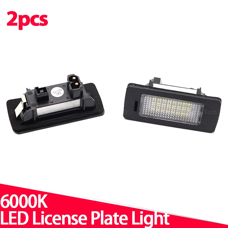 2szt Canbus LED Oświetlenie tablicy rejestracyjnej do BMW 1 3 5 x Seria E82 E88 E90 E91 E92 E93 E39 E60 E61 X5 E70 X6 E71 Biały Stylizacja samochodu